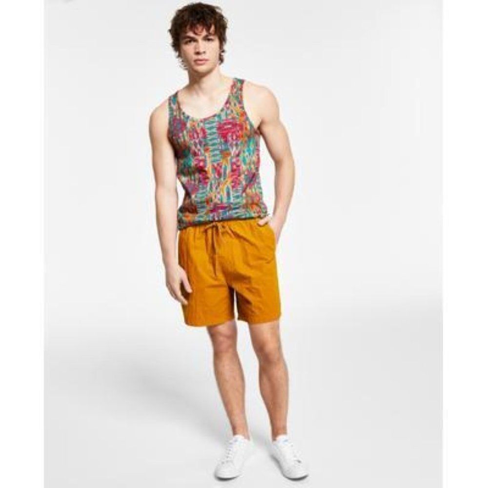 Sun + Stone Men's Brandon Regular-Fit Nylon Water Resistant Pull-On Shorts